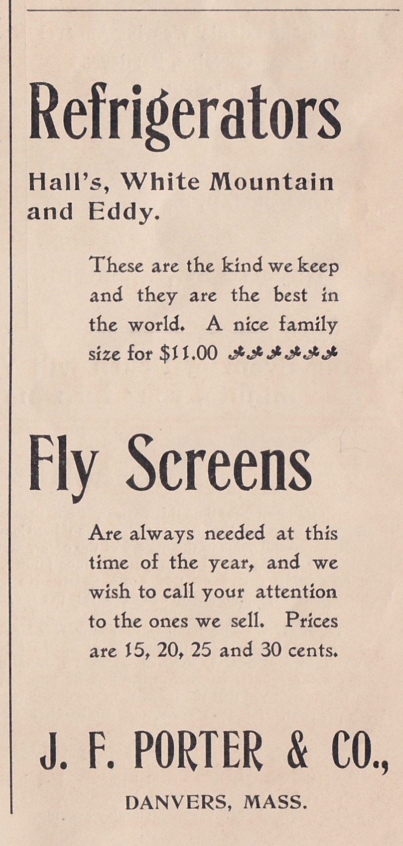 Porter Refrigerators